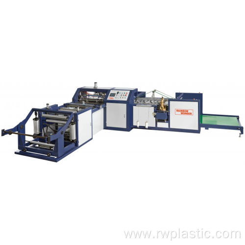 Automatic cutting and sewing machine for woven bag